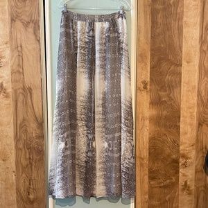 Reiss Snake print maxi skirt